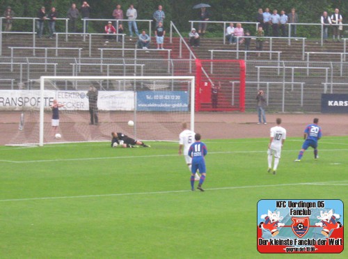 Elfmetertor zum 1:0 für Uerdingen