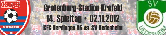 Banner des 14. Spieltags gegen SV Uedesheim