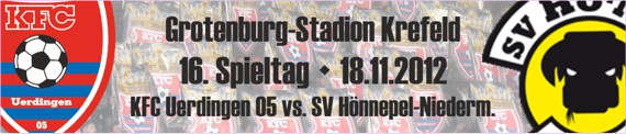 Banner des 146 Spieltags gegen SV Hönnepel-Niedermörmter
