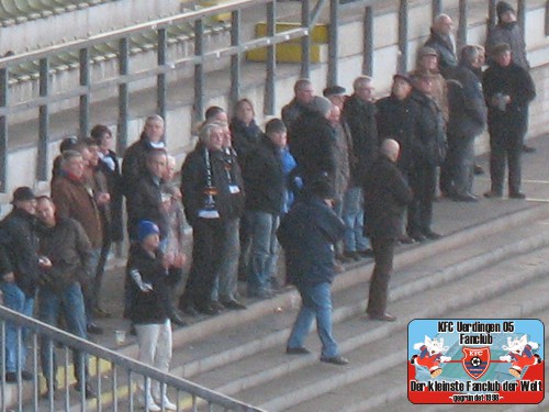 Blick in den Gästeblock