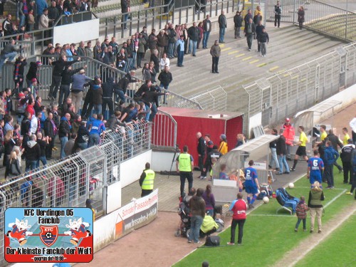 Uerdinger Fans nach dem Spiel