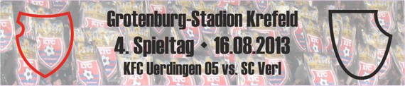 Banner des 4. Spieltag gegen SC Verl