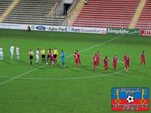 Das Uerdinger Team vor dem Spiel