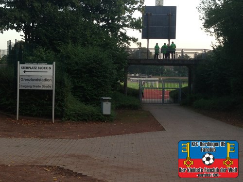 Eingang zum Grenzlandstadion in MG-Rheydt