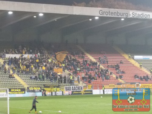 Aachener-Fans in der Krefelder Grotenburg