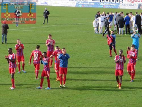 Uerdinger Mannschaft nach dem Spiel