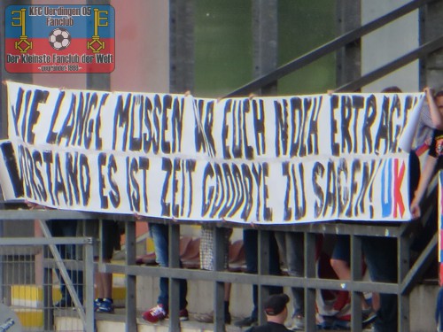 Fantransparent der Ultras Krefeld