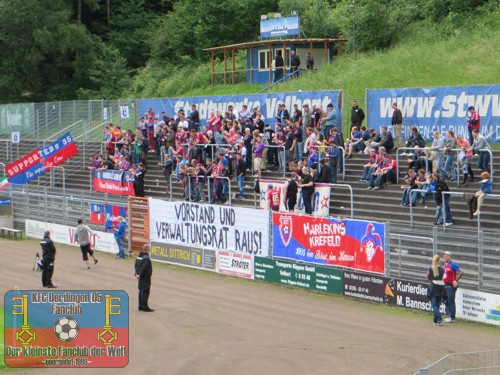 KFC-Fanblock im Stadion Velbert