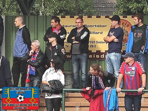 Uerdinger Fans in Duisburg-Buchholz