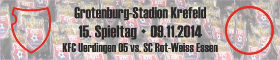 Banner des 15. Spieltags den SC Rot-Weiß Essen