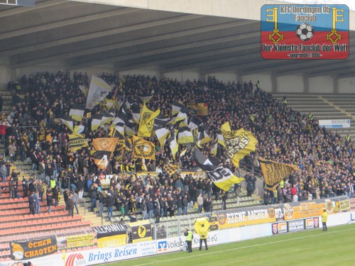 Aachener Fans in der Krefelder Grotenburg