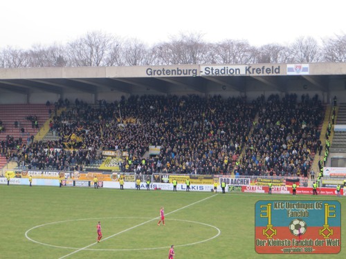 Aachener Fans in Krefeld