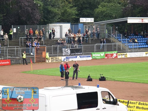 Wattenscheider Fans im Velberter Fanblock