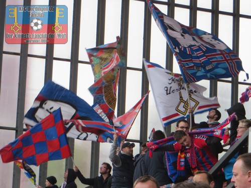 KFC-Fans vor dem Spiel gegen die Sportfreunde Baumberg