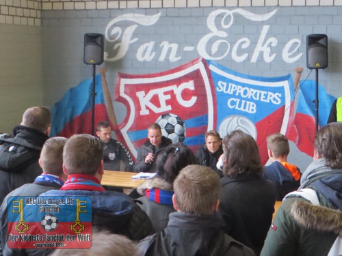 Pressekonferenz in der Fan-Ecke