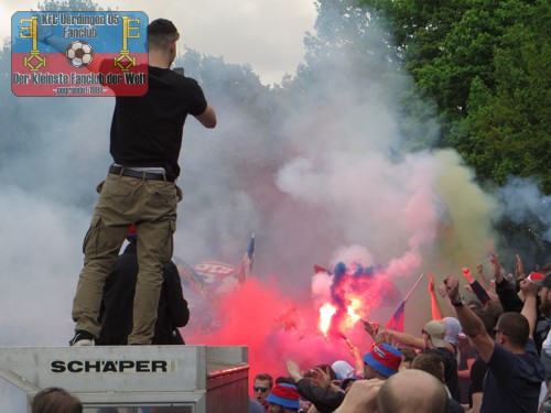 Pyrotechnik im Uerdinger Block