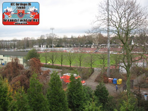 Blick auf das Stadion Ratingen