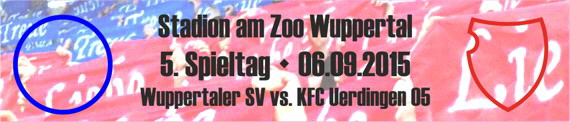 Banner des 5. Spieltags beim Wuppertaler SV