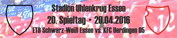 Banner des Nachholspiels vom 20. Spieltags bei ETB Schwarz-Weiß