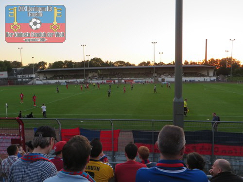 Blick auf die Haupttribüne Uhlenkrug Essen