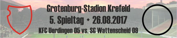 Banner des 5. Spieltags gegen die SG Wattenscheid 09