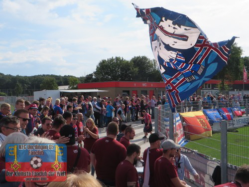 Uerdinger Jubel über den 2:1-Führungstreffer