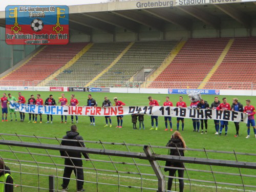 Tapete für das Auswärtsspiel in Wuppertal