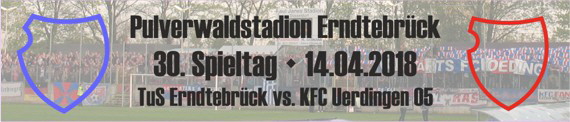 Banner des 30. Spieltags bei der TuS Erndtebrück
