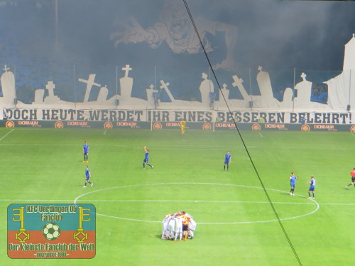 Choreo auf Seiten des SV Waldhof Mannheim