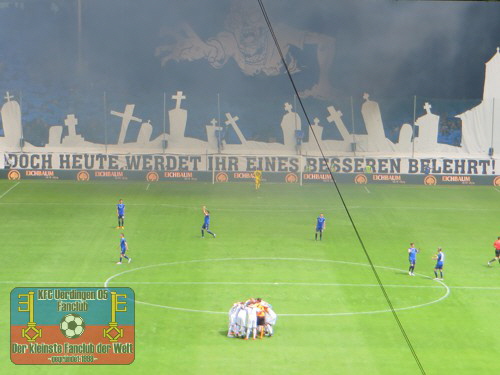 Choreo auf Seiten des SV Waldhof Mannheim