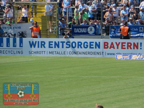 Bandenwerbung-Schmankerl im Grünwalder Stadion München