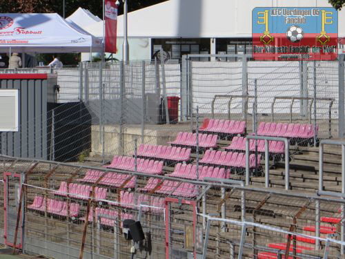 Gäste-Sitzbereich im Kölner Südstadion