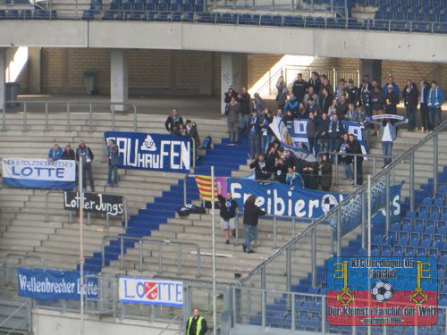 Mitgereister Anhang der Sportfreunde Lotte