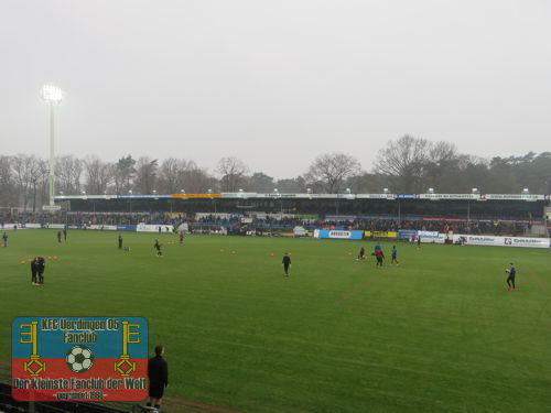 Blick ins Emsland-Stadion Meppen