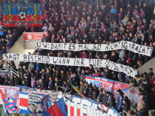 UK-Spurchband an die Ultras Wuppertal