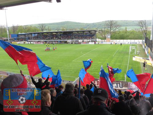 Uerdinger Anhang in der Ostalb-Arena Aalen