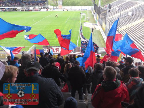 Uerdinger Anhang in der Ostalb-Arena Aalen