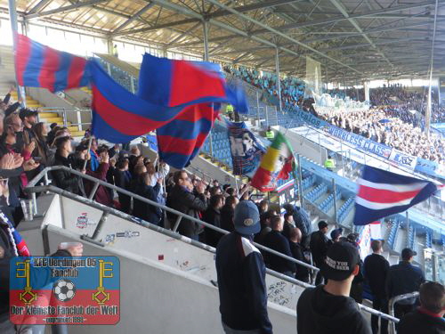 Uerdinger Fans in Rostock